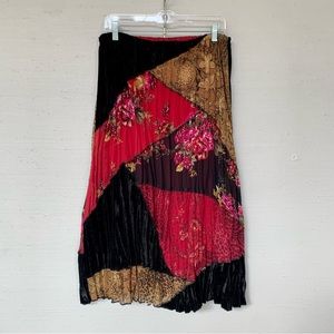 Patch Work Midi Skirt